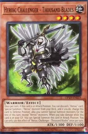 Heroic Challenger - Thousand Blades (OP19-EN019) - OTS Tournament Pack 19 Unlimited
