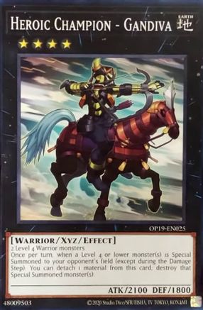 Heroic Champion - Gandiva (OP19-EN025) - OTS Tournament Pack 19 Unlimited
