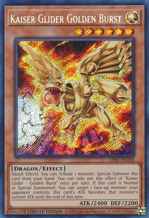 Kaiser Glider Golden Burst (LDS3-EN136) - Legendary Duelists: Season 3 Limited