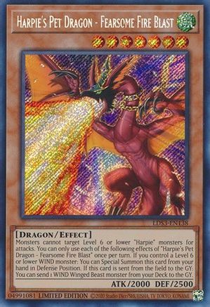 Harpie's Pet Dragon - Fearsome Fire Blast (LDS3-EN138) - Legendary Duelists: Season 3 Limited