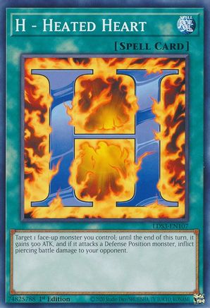 H - Heated Heart (LDS3-EN107) - Legendary Duelists: Season 3 1st Edition