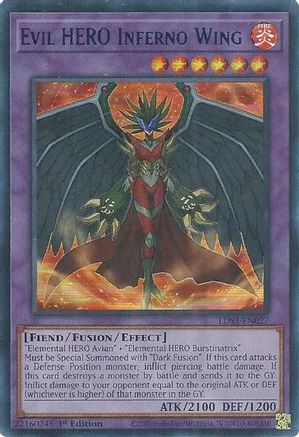 Evil HERO Inferno Wing (Blue) (LDS3-EN027) - Legendary Duelists: Season 3 1st Edition