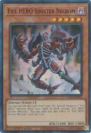 Evil HERO Sinister Necrom (Red) (LDS3-EN026) - Legendary Duelists: Season 3 1st Edition
