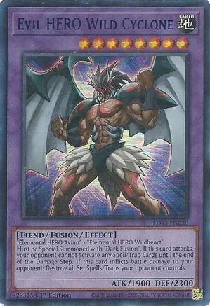 Evil HERO Wild Cyclone (Blue) (LDS3-EN030) - Legendary Duelists: Season 3 1st Edition