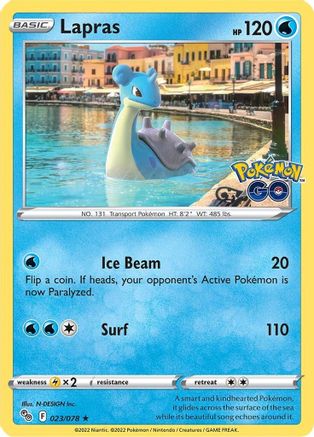 Lapras 23/78 - Pokmon GO Holofoil