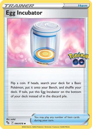 Egg Incubator 66/78 - Pokemon GO