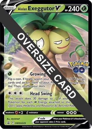 Alolan Exeggutor V - SWSH225 - Jumbo Cards Holofoil