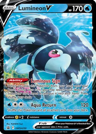 Lumineon V SWSH250/307 - SWSH Black Star Promos Holofoil