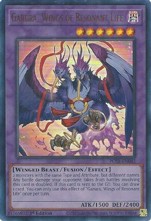 Garura, Wings of Resonant Life (POTE-EN082) - Power of the Elements 1st Edition