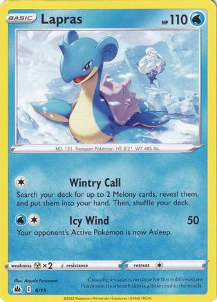 Lapras - 6/15 6 - McDonalds Promos 2022