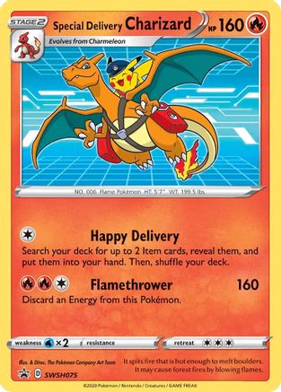 Special Delivery Charizard - SWSH075 SWSH075 - SWSH Sword & Shield Promo Cards Holofoil