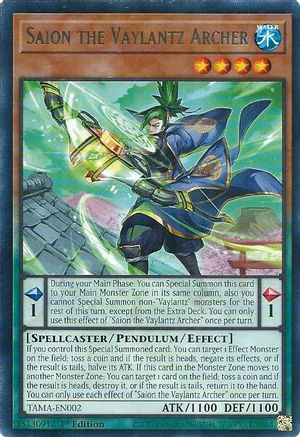 Saion the Vaylantz Archer (TAMA-EN002) - Tactical Masters 1st Edition