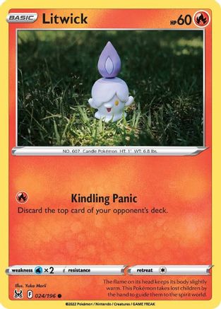 Litwick 24/196 - SWSH11 Lost Origin Reverse Holofoil