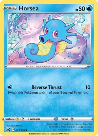 Horsea 35/196 - Lost Origin Reverse Holofoil