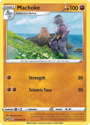 Machoke 87/196 - Lost Origin Reverse Holofoil