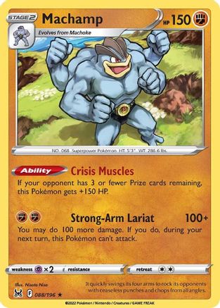 Machamp 88/196 - Lost Origin Reverse Holofoil