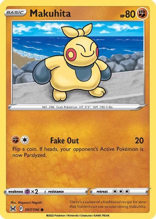 Makuhita 97/196 - SWSH11 Lost Origin Reverse Holofoil