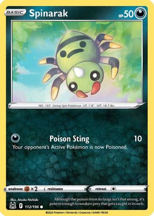 Spinarak 112/196 - SWSH11 Lost Origin
