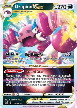 Drapion VSTAR 119/196 - Lost Origin Holofoil