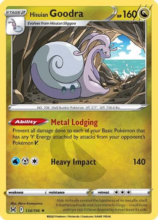 Hisuian Goodra 134/196 - Lost Origin Reverse Holofoil
