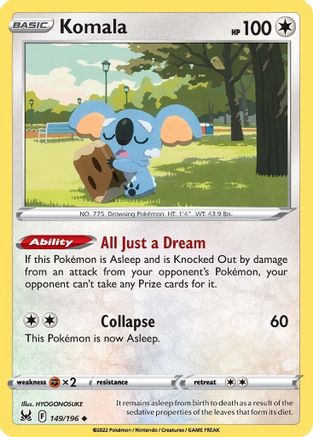 Komala 149/196 - Lost Origin Reverse Holofoil