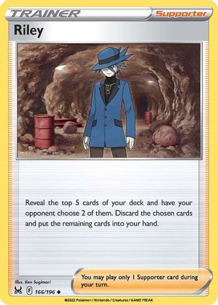 Riley 166/196 - SWSH11 Lost Origin Reverse Holofoil