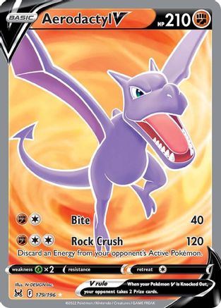 Aerodactyl V (Full Art) 179/196 - Lost Origin Holofoil