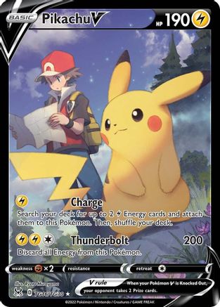 Pikachu V TG16/30 - Lost Origin Trainer Gallery Holofoil