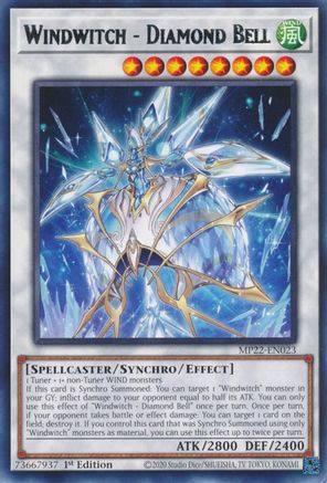 Windwitch - Diamond Bell (MP22-EN023) - 2022 Tin of the Pharaoh's Gods 1st Edition