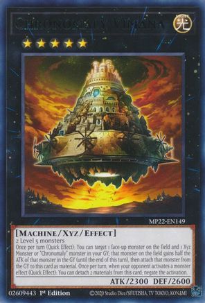 Chronomaly Vimana (MP22-EN149) - 2022 Tin of the Pharaoh's Gods 1st Edition