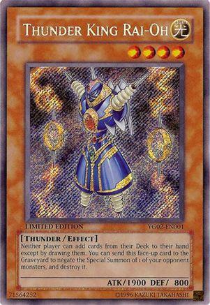 Thunder King Rai-Oh (YG02-EN001) - Yu-Gi-Oh! GX Manga Promotional Cards Limited