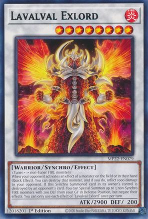 Lavalval Exlord (MP22-EN079) - 2022 Tin of the Pharaoh's Gods 1st Edition