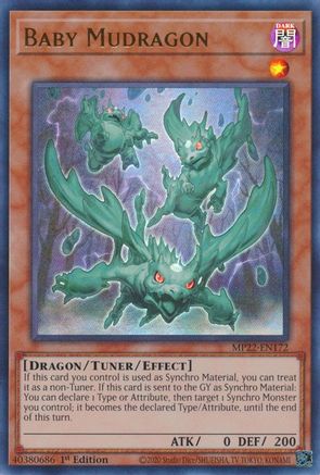 Baby Mudragon (MP22-EN172) - 2022 Tin of the Pharaoh's Gods 1st Edition