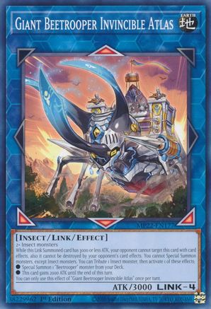 Giant Beetrooper Invincible Atlas (MP22-EN177) - 2022 Tin of the Pharaoh's Gods 1st Edition