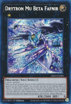 Drytron Mu Beta Fafnir (MP22-EN084) - 2022 Tin of the Pharaoh's Gods 1st Edition