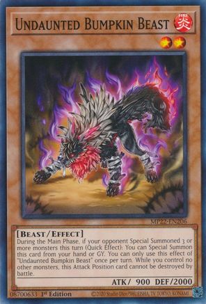 Undaunted Bumpkin Beast (MP22-EN206) - 2022 Tin of the Pharaoh's Gods 1st Edition