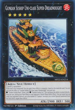 Gunkan Suship Uni-class Super-Dreadnought (MP22-EN214) - 2022 Tin of the Pharaoh's Gods 1st Edition