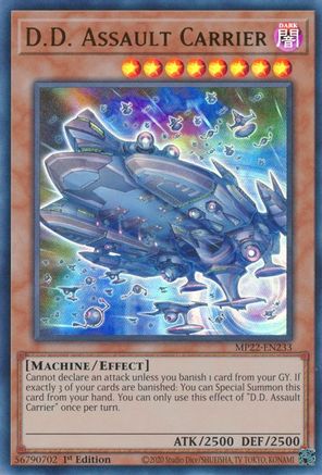 D.D. Assault Carrier (MP22-EN233) - 2022 Tin of the Pharaoh's Gods 1st Edition