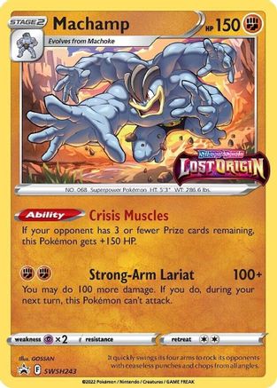 Machamp SWSH243/307 - SWSH Black Star Promos Holofoil