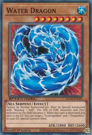 Water Dragon (SGX2-ENC01) - Speed Duel GX: Midterm Paradox 1st Edition