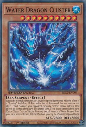 Water Dragon Cluster (SGX2-ENC09) - Speed Duel GX: Midterm Paradox 1st Edition