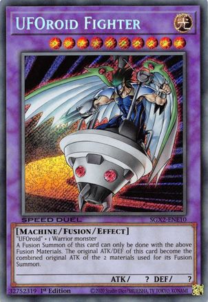 UFOroid Fighter (Secret Rare) (SGX2-ENE10) - Speed Duel GX: Midterm Paradox 1st Edition