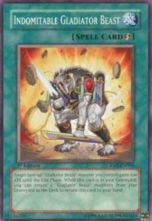 Indomitable Gladiator Beast (CRMS-EN056) - Crimson Crisis 1st Edition