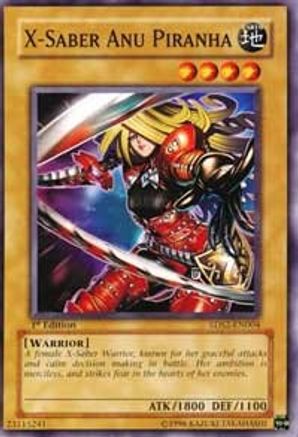 X-Saber Anu Piranha (5DS2-EN004) - 5D's Starter Deck 2009 1st Edition