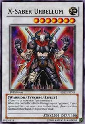 X-Saber Urbellum (5DS2-EN043) - 5D's Starter Deck 2009 1st Edition