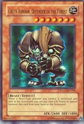 Green Baboon, Defender of the Forest (DLG1-EN104) - Dark Legends Unlimited