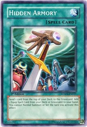 Hidden Armory (SDWS-EN021) - Structure Deck: Warriors' Strike 1st Edition