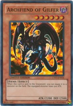 Archfiend of Gilfer (CT07-EN014) - 2010 Collectors Tins Limited