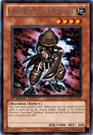 Karakuri Bushi mdl 6318 "Muzanichiha" - STBL-EN023 - Starstrike Blast 1st Edition