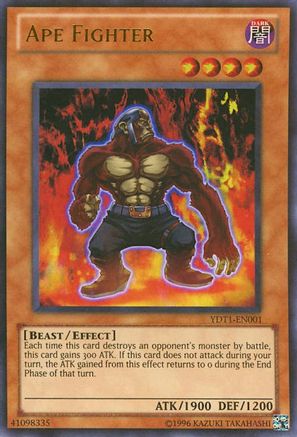 Ape Fighter (5D's Duel Transer) - YDT1-EN001 - Yu-Gi-Oh! Video Game Promotional Cards Unlimited